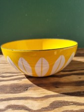 Cathrineholm Norway Lotus Bowl Yellow enamel 5
