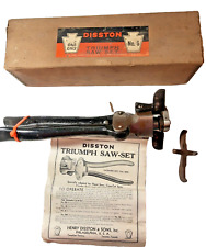 VTG Disston Triumph Saw Set No 8 Cross Cut Circular 12 Gauge & Lighter Old Tools picture