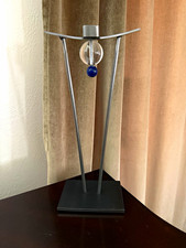 Signed Giradini vintage 1998 mixed media steel and glass sculpture picture