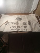 Vintage Cloth Carpenters Nail Apron Southwest Lumber Atascosa Texas picture
