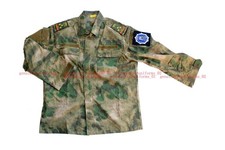 Rare Genuine Libya customized camo BDU etiquette uniform Rank+Patch MR picture