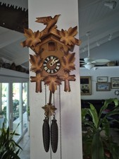 Very Nice Hurbert Herr 1-day Cuckoo Clock Refurbished And Working Great picture