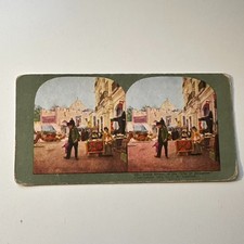 David Street In The City of Jerusalem Antique Stereoview Card 5H6-6 picture