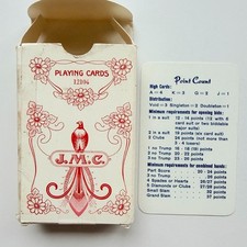 Vintage J.M.C. Muller & Cie Schaffhouse Playing Cards Deck Swiss Made Bridge Set picture