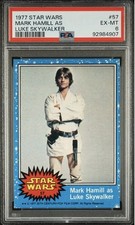 1977 Topps Star Wars Mark Hamill as Luke Skywalker #57  PSA 6 NICE picture