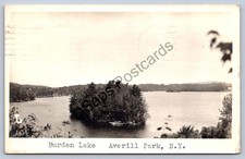 K62/ Averill Park New York RPPC Postcard c1938 Burden Lake Island  8 picture