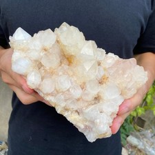 5.7lb Large Natural Clear White Quartz Crystal Cluster Rough Healing Specimen picture