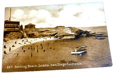 VINTAGE POSTCARD BATHING BEACH LA JOLLA SAN DIEGO CA EARLY 20TH CENTURY picture