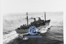 USS GILLIAM APA-57 US NAVY TRANSPORT SHIP SEA WWII 1944 4X6 POSTCARD PHOTO picture