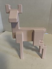 Vintage IKEA Samspelt Pixel Deer Sculpture Monika Mulder Pink 8-Bit Postmodern picture