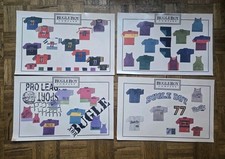 Vintage Bugle Boys Clothing  Original 1980s Streetwear Preview Sample Prints  picture
