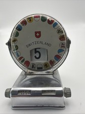 Vintage Switzerland Perpetual Desk Calendar Swiss Chalet Souvenir picture