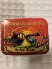Vintage Celestial Seasonings Spice Teas Miniature Tin picture