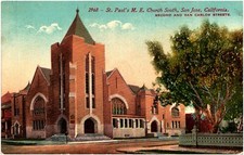 St. Paul's Methodist Episcopal Church San Jose California 1910s Postcard Error picture
