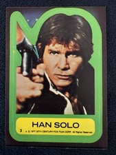 1977 Topps Star Wars Han Solo Sticker #3 Vintage picture