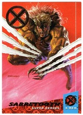 2018 Fleer Ultra X-Men Buyback 1994 FUXM #15 Sabretooth 10/50 Marvel Buy Back picture