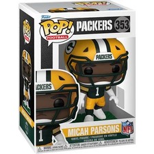 Funko POP Micah Parsons Green Bay Packers NFL Figure 353 + Protector picture