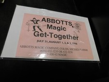 Abbott's Magic Souvenir Program For Magicians - Get Together July 1996 picture