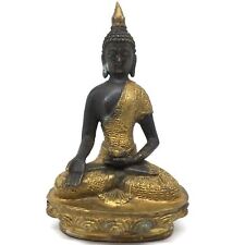 Vintage Lovely Brass Shakyamuni Medicine Buddha Statue Idol Figure -Fine Detail picture