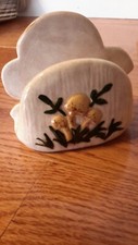 Vintage  Arnels Mushroom Ceramic Napkin Holder.  picture