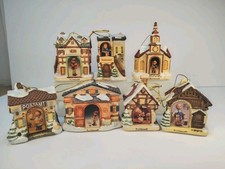 M.J. Hummel 1999 Bradford Edition Bavarian Village Ornaments Lot Of 7 picture