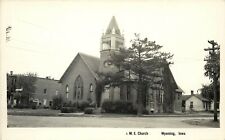 RPPC Postcard; M.E. Church, Wyoming IA Jones County Unposted picture