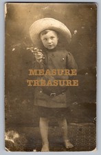 C.1913 YOUNG MICHIGAN COWBOY KID GUN HURON SAGINAW PHOTO Postcard P97 picture