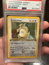 Pokémon 1999 Jungle 1st Edition Holo Kangaskhan #5/64 PSA 9 Cert 60709631 picture