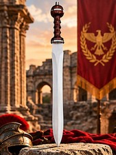 Roman Gladiator Sword, Leather Sheath, Modern Gladius Design, 28
