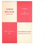 Arthur Szyk, Exhibit Catalog, 51 Miniatures of Simon Bolivar & His Time, 1952 picture