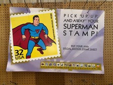 1998 USPS Superman PROMO POSTER – HUGE, 36 x 24, picture