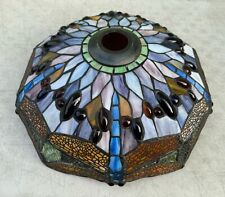 Dragonfly Tiffany Style Stained Glass Lamp Shade Table Floor / Hanging Shade 15