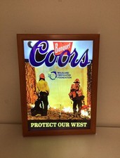 Coors banquet fire fighter, protect our protectors beer sign￼coors Beer Sign picture