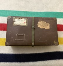 Vintage WW2 30s 40s 50s Railway Express Agency Military Laundry Box Army Solider picture