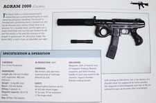 Agram Gun Picture Out of Print Spec Vtg Sheet Article       picture