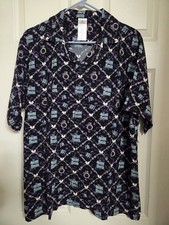 NEW Disney Parks Our Universe The Haunted Mansion All Over Print Shirt - Large picture