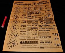 Vintage Newspaper Ad, RICHLAND, 1958, C&H FOODS CARRIES WA PRODUCTS,Full Page Ad picture
