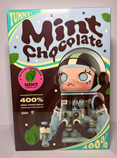 POP MART x KENNY’S WORK MEGA SPACE MOLLY 400% MINT CHOCOLATE SEALED NEW picture