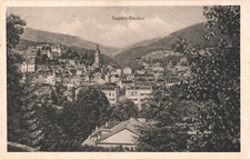 Baden-Baden Germany Cityscape View Divided Back Postcard c.1910 Unposted picture
