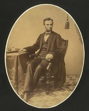 1863 Abraham Lincoln Portrait 8x10 Glossy Photo Print HT519314 picture