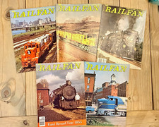 VTG RAILFAN Magazine Lot of 5 1970s Railroading Trains picture