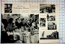 1950s Southampton Weekend Magazine Article Socialite Photos Ephemera picture