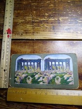 Postcard - Looking Through the Ruins of the Parthenon, Athens, Greece picture