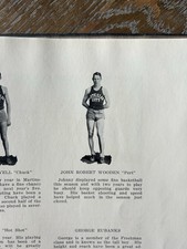 John R Wooden Martinsville Artesians UCLA 1926 High School Yearbook picture