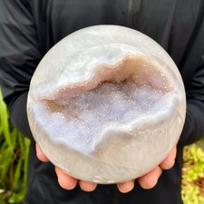 4.2LB Natural Agate Opening Smile Quartz Cluster Crystal Specimen Healing picture