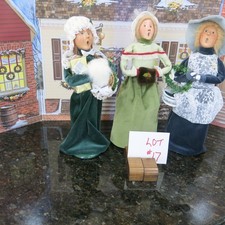 Byers Choice  Carolers  $85.00 for the 3 1997, 2000, 1986 (Lot 17) in Velvet picture