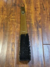 Vintage Rosenfeld West Germany Wood Leather & Brass Suit Hat Clothing Lint Brush picture