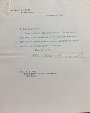 Theodore Roosevelt 1907 Typed Letter Signed as President - To Head of US Steel picture
