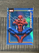 2026 Topps Chrome Marvel Spider-Man True Blue Refractor /150 #163 picture