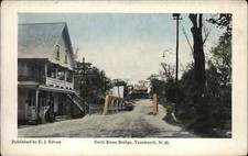 Tamworth NH Swift River Bridge Building (STORE?) at Left c1910 Postcard picture